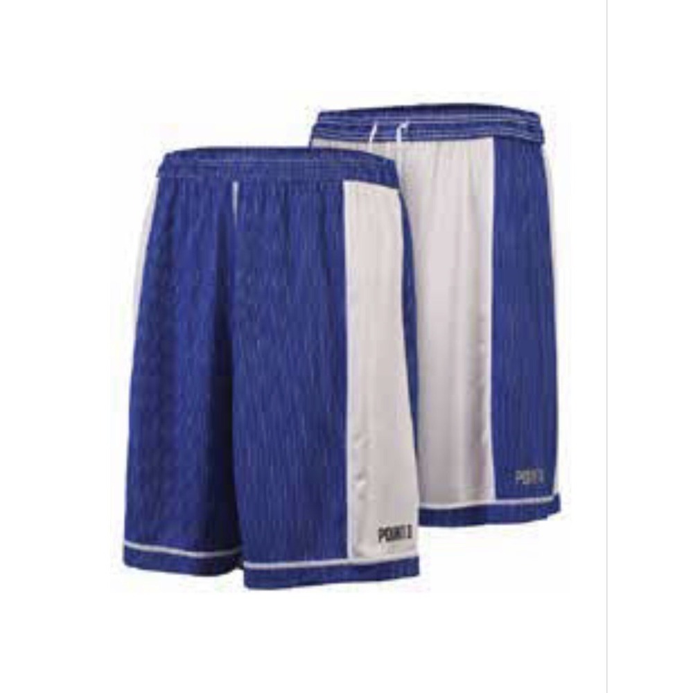 Point 3 dual threat‎ single-layer reversible Basketball Shorts Men`s Blue Sz 3XL